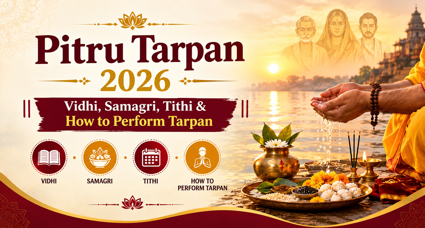 Pitru Tarpan 2026: Vidhi, Samagri, Tithi & How to Perform Tarpan
