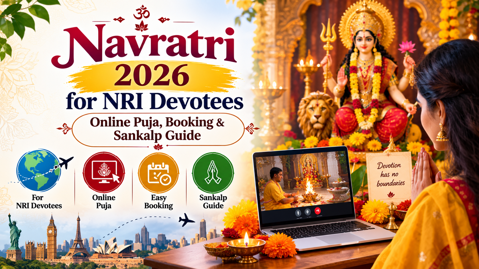 Navratri 2026 for NRI Devotees: Online Puja, Booking & Sankalp Guide