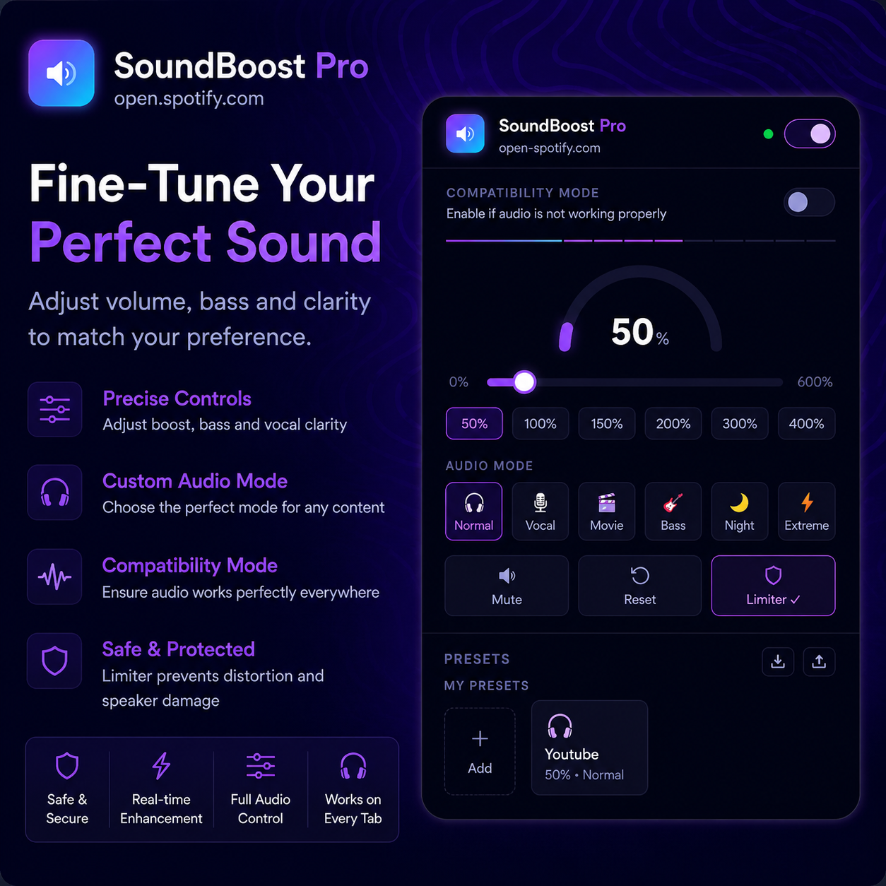 SoundBoost Pro – No Distortion Volume Booster & Audio Enhancer image 2