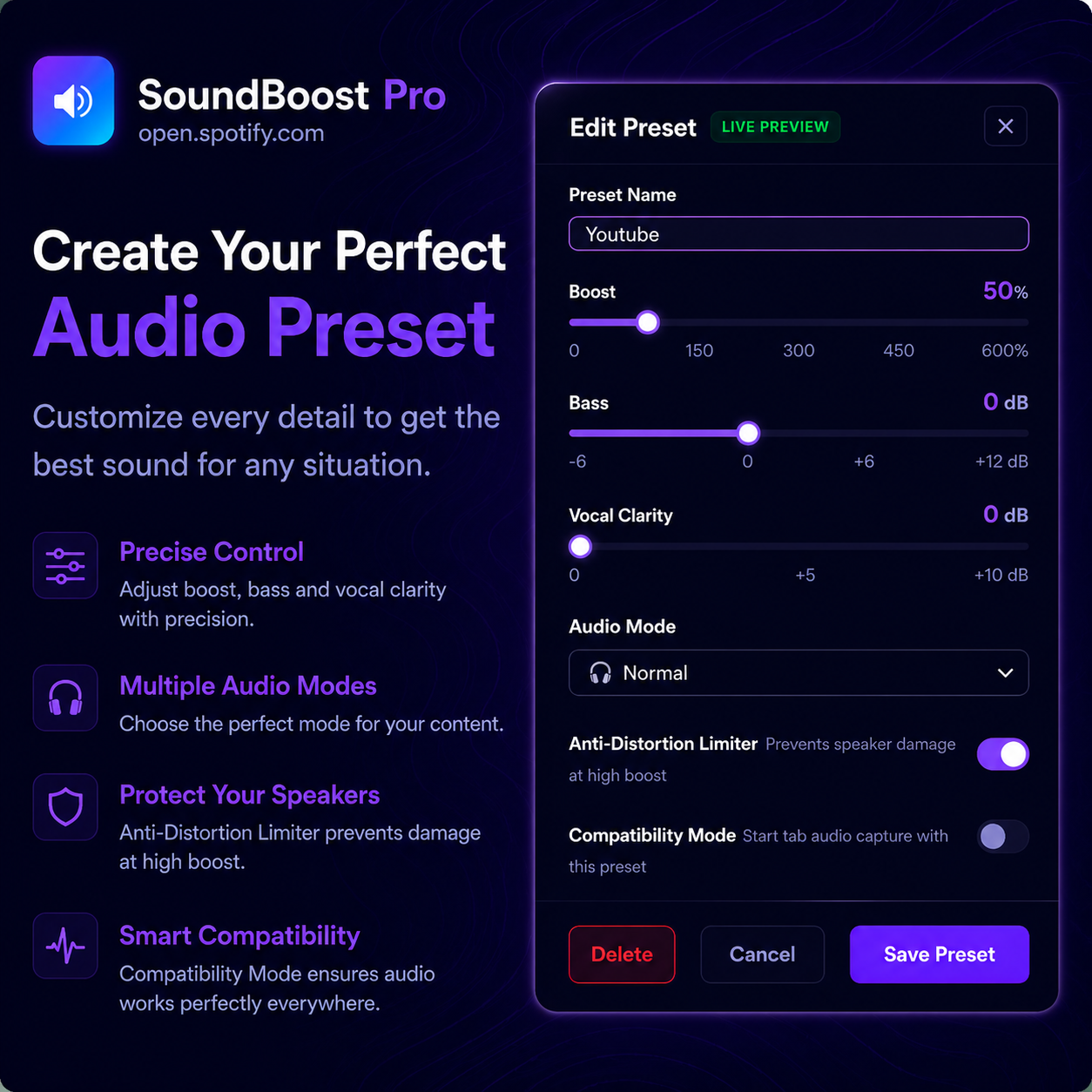 SoundBoost Pro – No Distortion Volume Booster & Audio Enhancer image 4