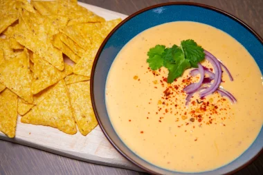 Nacho cheese dipsaus