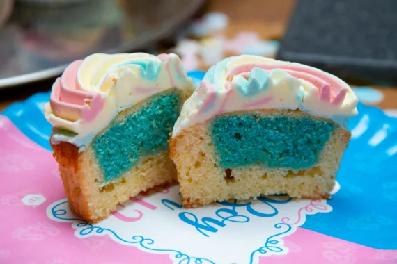 Gender Reveal Cupcakes