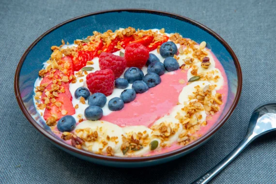 Smoothie bowl Aardbei Banaan