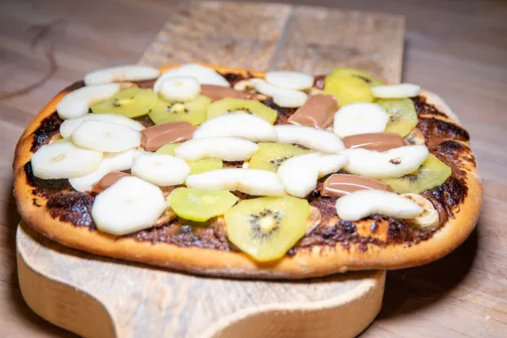 Flammkuchen met Exotische Fruit