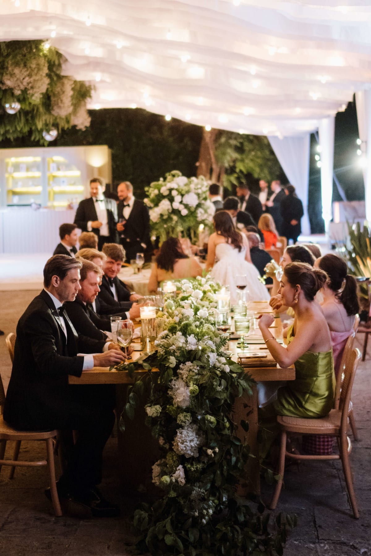 Elegant venue details captured beautifully at the luxury destination wedding celebration of Asia and Boris