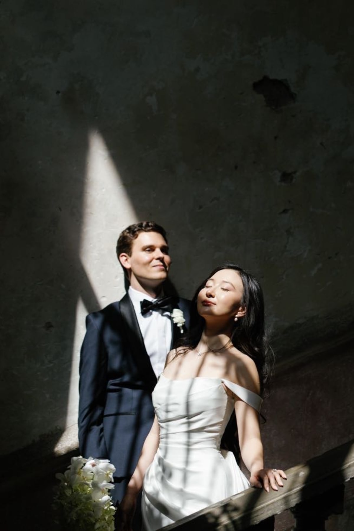 Editorial luxury destination wedding photography capturing Betty and Austin at an iconic scenic landscape