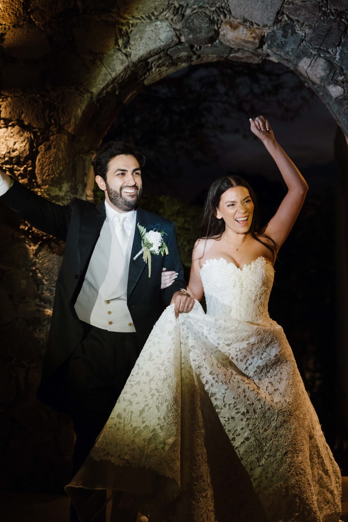 Thoughtfully curated elegant venue details highlighting the sophisticated floral arrangements selected by Asia and Boris