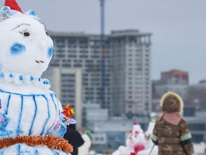 Как в Новосибирске отметили День рождения Снежной Бабы: смотрим фотоотчёт