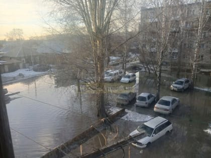 Дворы и улицы Новосибирска затапливают талые воды