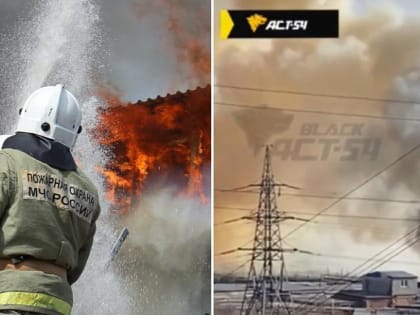 Клубы дыма поднялись над Родниками из-за пожара на СТО