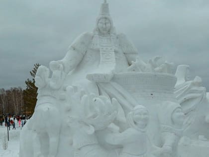 Якутская царица взяла главный приз на фестивале снежных скульптур