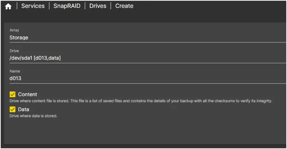 omv-snapraid-add-drive