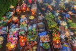 mercato galleggiante thailandia