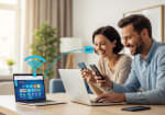ambiente domestico moderno con tecnologia