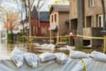 Case e strade allagate dopo alluvione