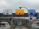 Casello autostradale con telepass