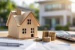 modellino di casa con soldi e modellino di casa con soldi e