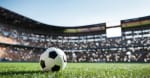 Palla di calcio su campo da gioco