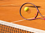 Racchetta da tennis lancia pallina