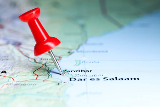 zanzibar sulla cartina geografica
