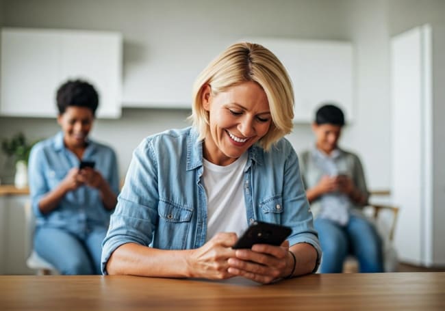 adulti con smartphone adulti con smartphone