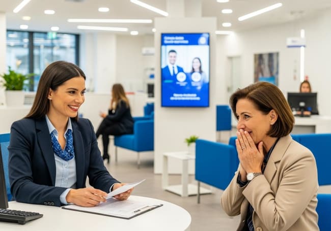 ufficio bancario moderno italiano