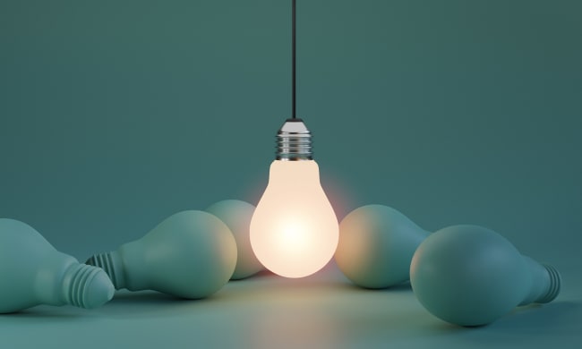 Lampadina accesa Lampadina accesa