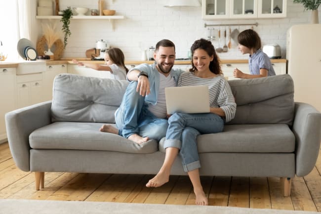 Coppia pc con figli