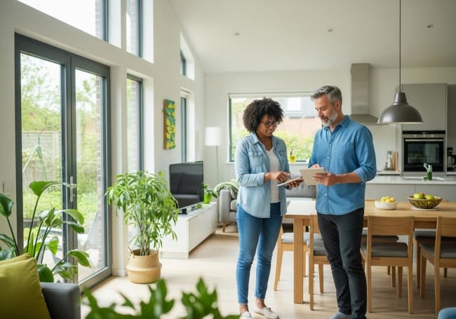 casa moderno ecosostenibile interni