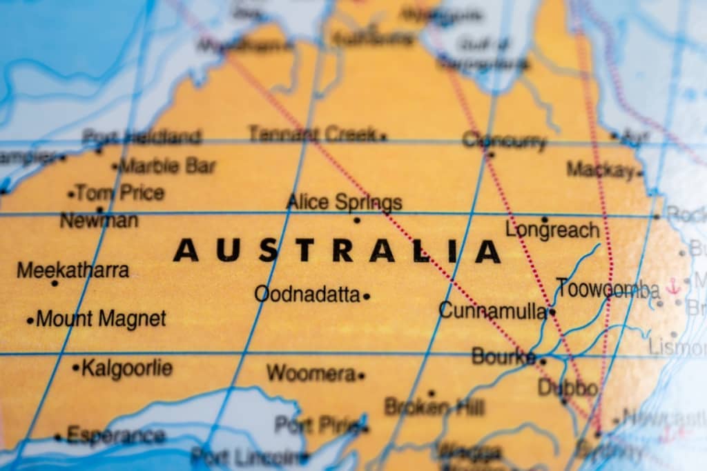 mappa dell asutralia mappa dell asutralia