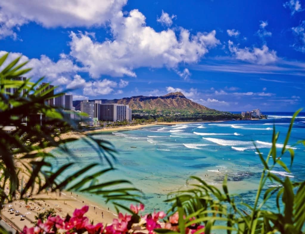 spiaggia di Waikiki hawaii