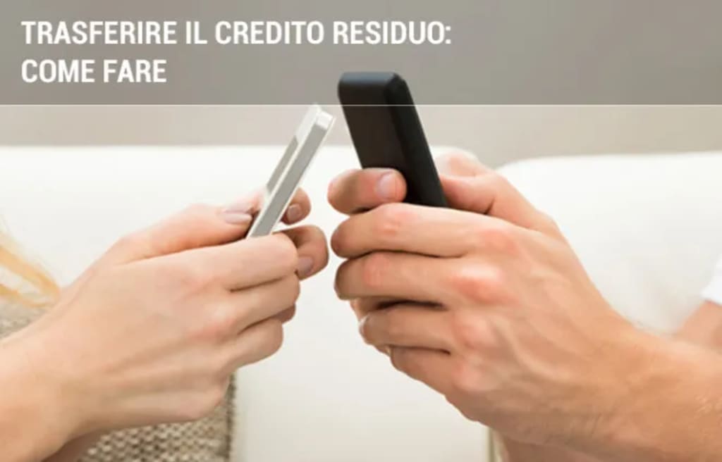 telefonia mobile guide come trasferire credito residuo telefonia mobile guide come trasferire credito residuo