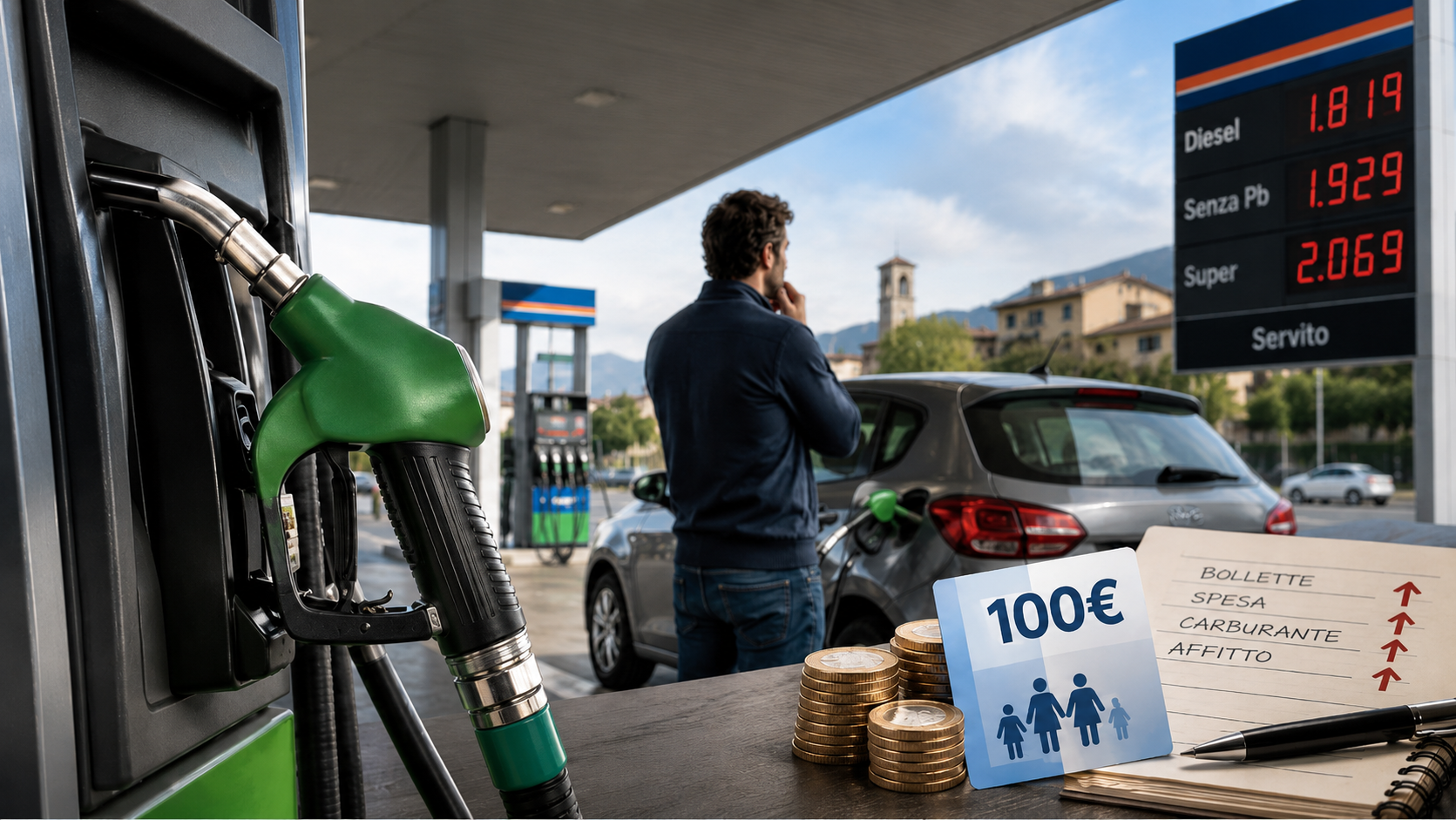 Carburanti, stop al taglio accise dal 6 giugno? Ipotesi bonus da 100 euro 