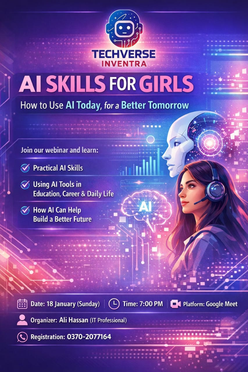 AI Webinar for the girls for Jacobabad