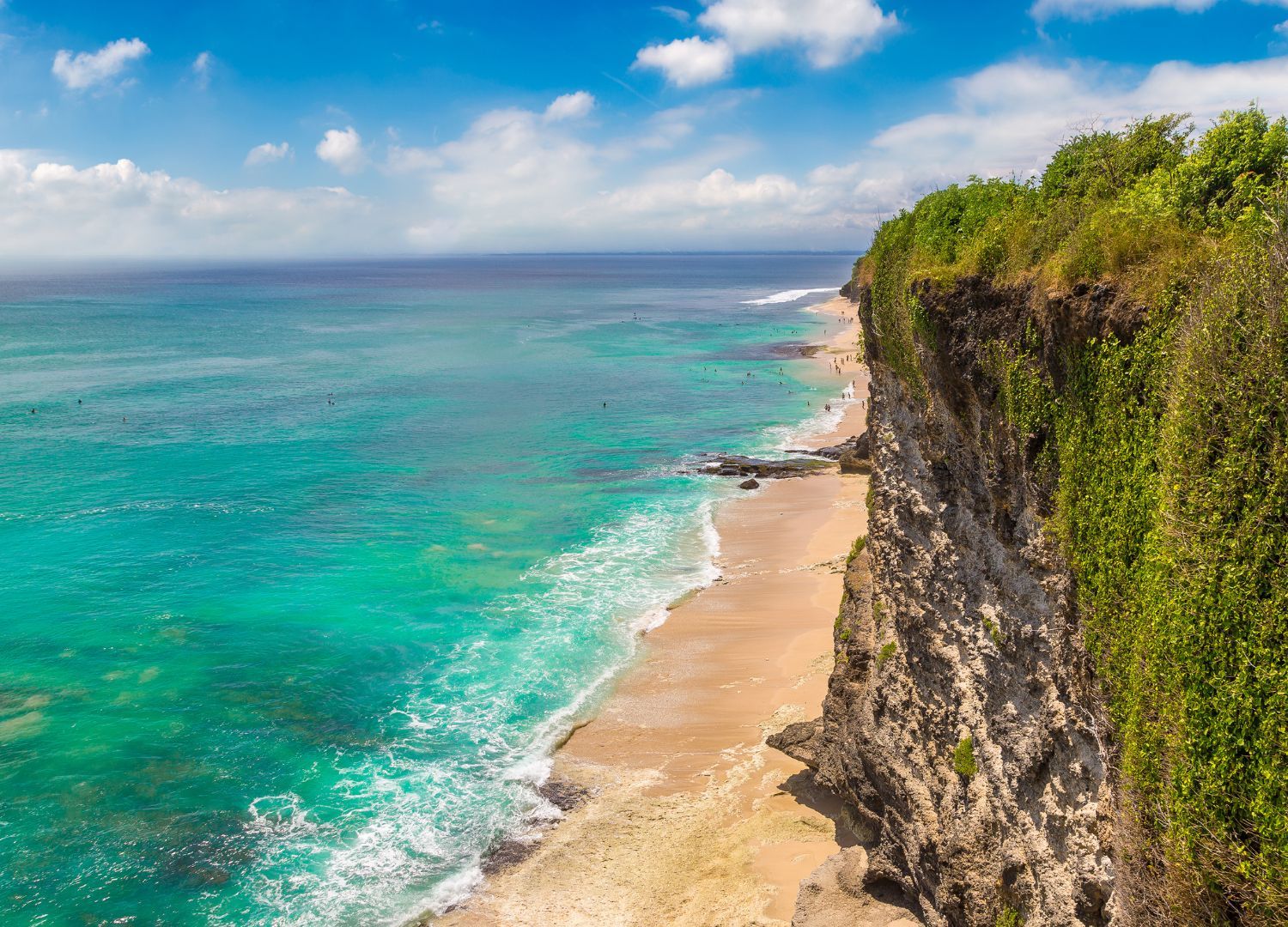 dreamland beach aerial view