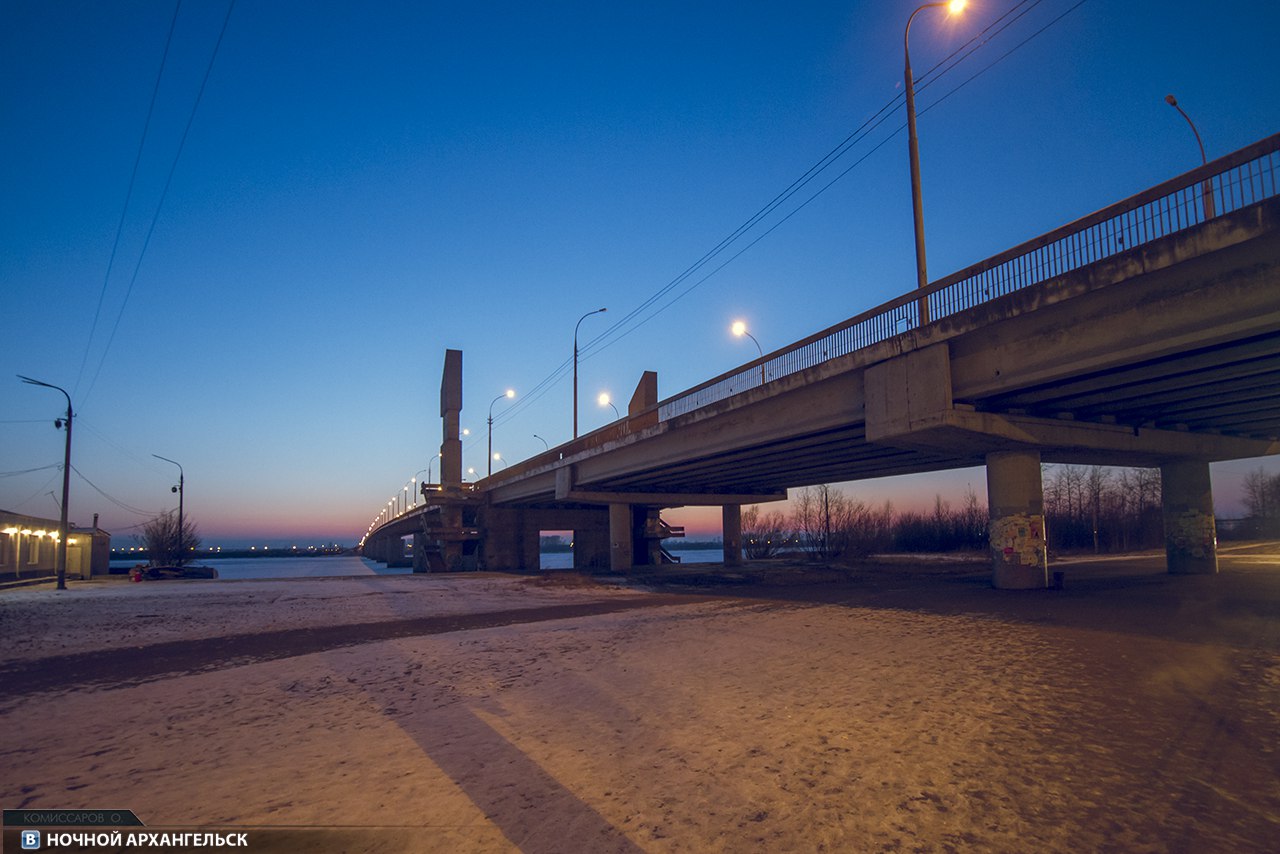 Краснофлотский мост в архангельске фото