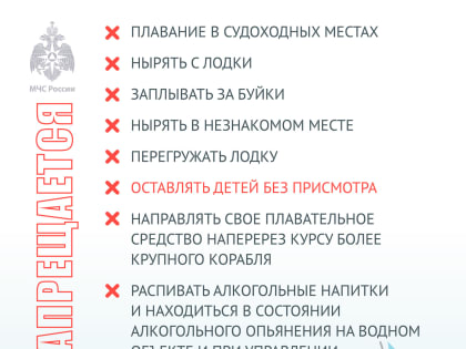Правила поведения и меры безопасности на воде. Советы МЧС России