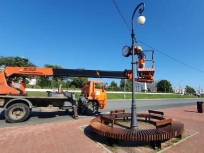 В Архангельске на Красной пристани установили городские часы