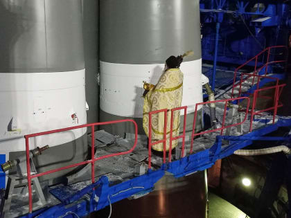 Третий раз за месяц: перед пуском ракеты на космодроме Плесецк провели богослужение