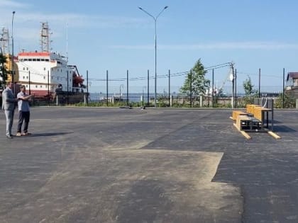 Строительство центра уличного баскетбола в Архангельске выходит на финишную прямую