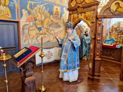 Митрополит Корнилий совершил Литургию в праздник Владимирской иконы Божией Матери