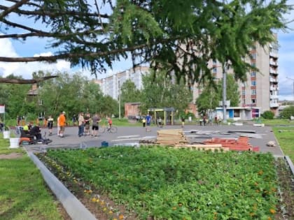 На Фактории устанавливают оборудование для скейтпарка