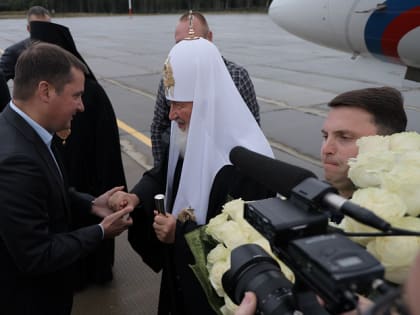 Святейший Патриарх Кирилл прибыл в Соловецкий монастырь
