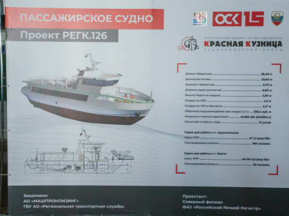 На заводе «Красная Кузница» заложили первое пассажирское судно ледового класса