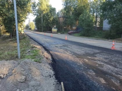 В Архангельске начали асфальтировать улицу Котласскую