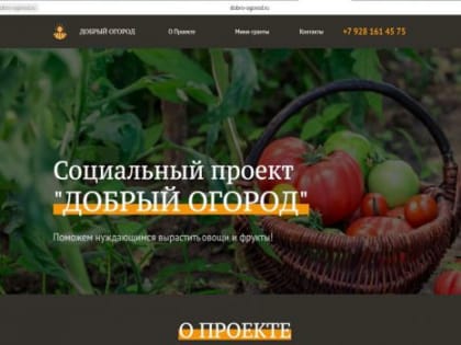 Проводится третий этап Общероссийского социального проекта «Добрый огород»