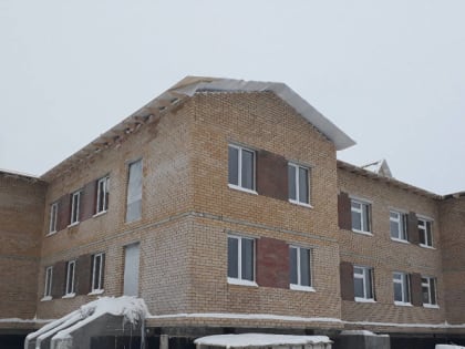 В Лайском Доке продолжается возведение нового детского сада на 60 мест