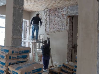 В школе №23 тоже продолжается масштабный капремонт