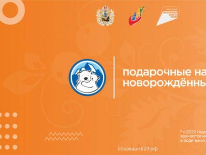 СоцЗащита29: подарочные наборы новорождённым с 2022 года