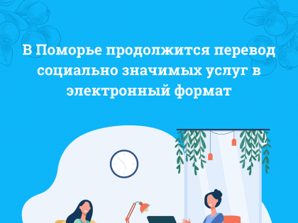 В Поморье продолжится перевод социально значимых услуг в электронный формат